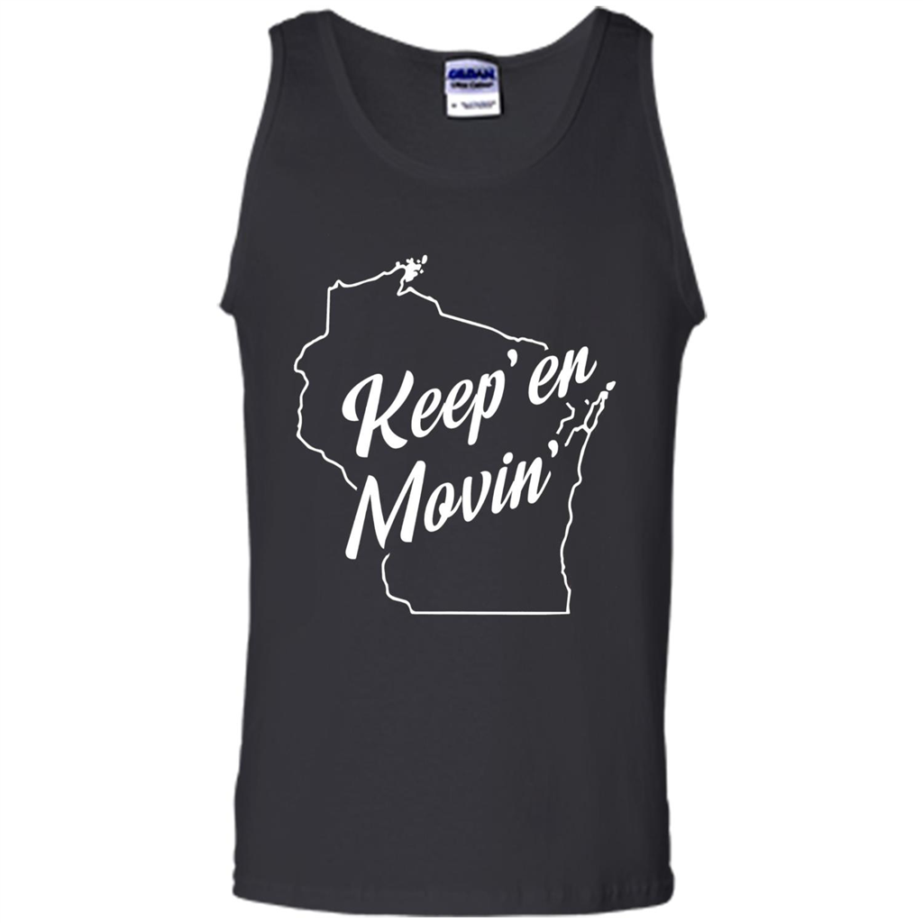Keep Er Movin WI State T-Shirt Black