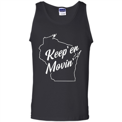 Keep Er Movin WI State T-Shirt Black