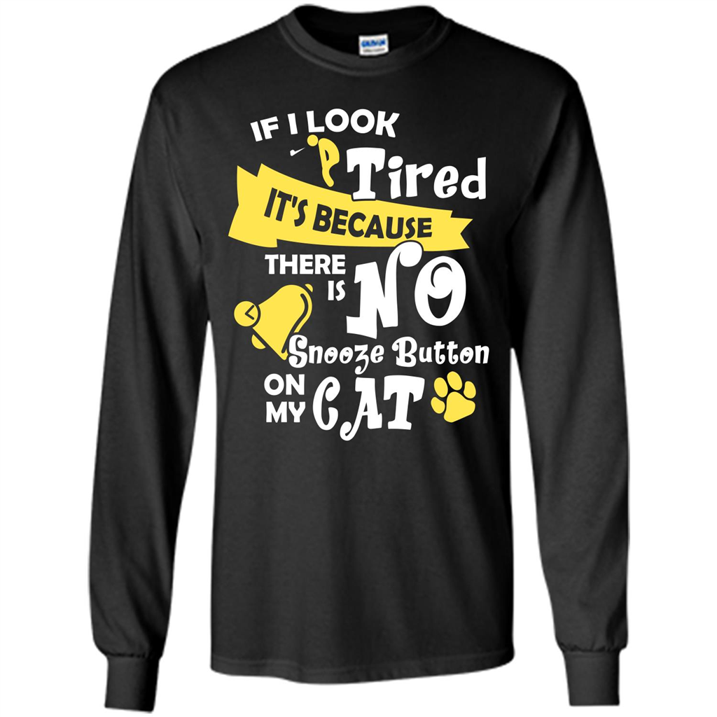 Cat T-shirt If I Look Tired Orange