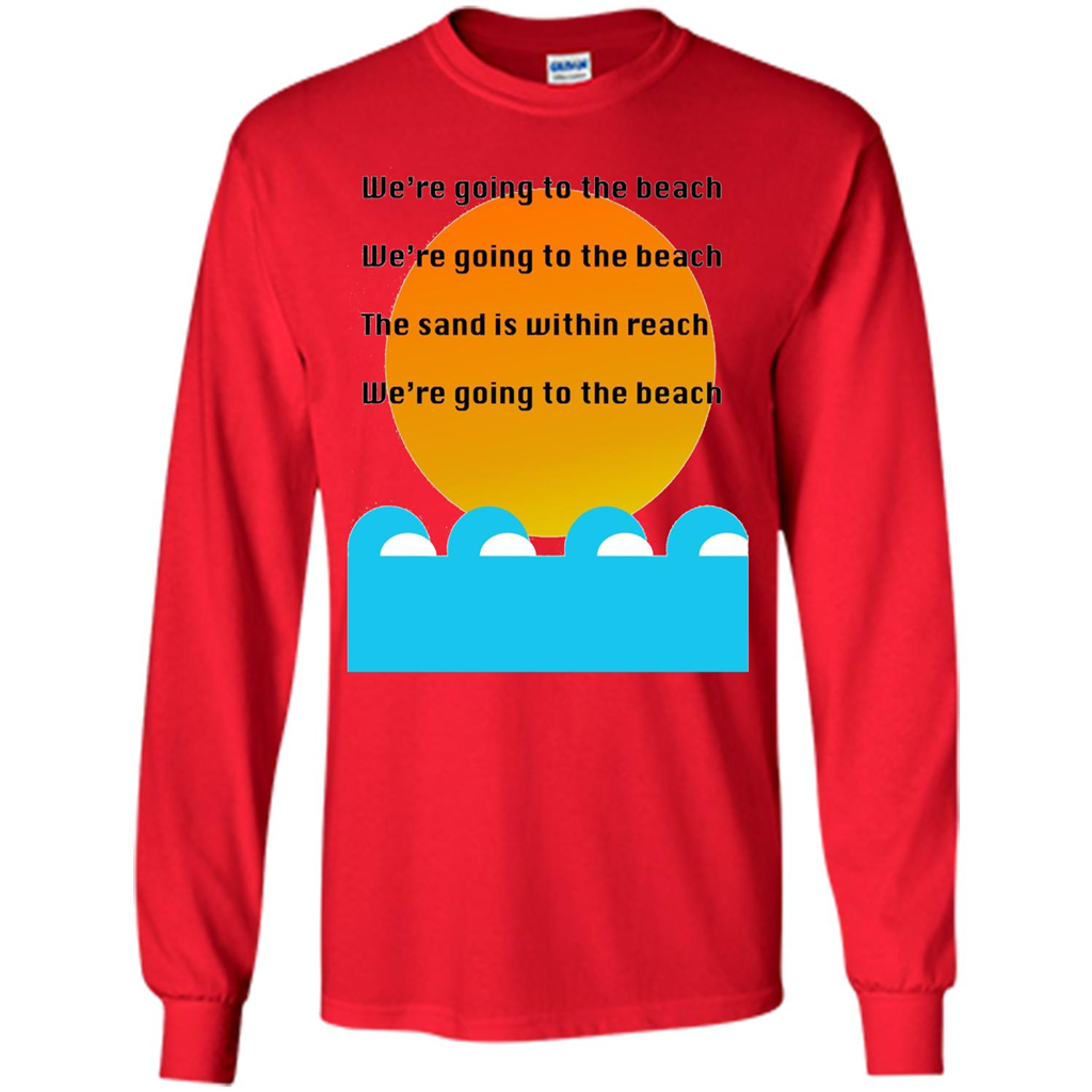Summer T-shirt We're Going To The Beach T-shirt Red