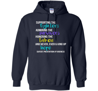 Vintage Suicide Prevention Awareness T-Shirt Distressed shirt Navy