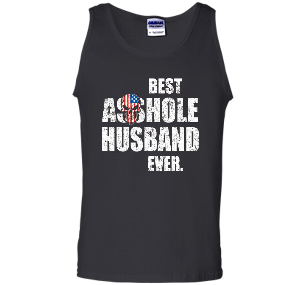 Mens Best Asshole Husband Ever T-shirt Funny Husband Black