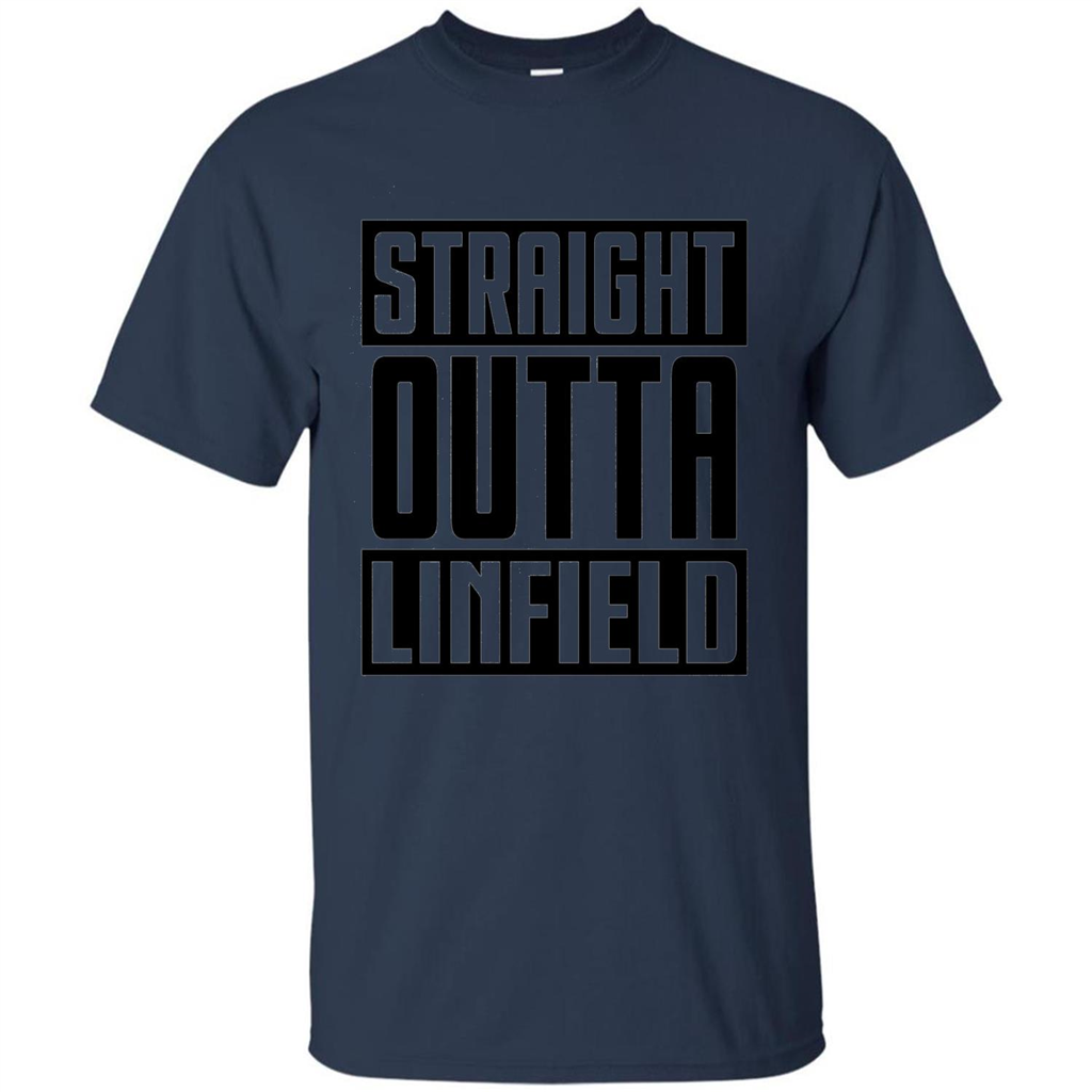 Straight Outta Linfield T-shirt Navy