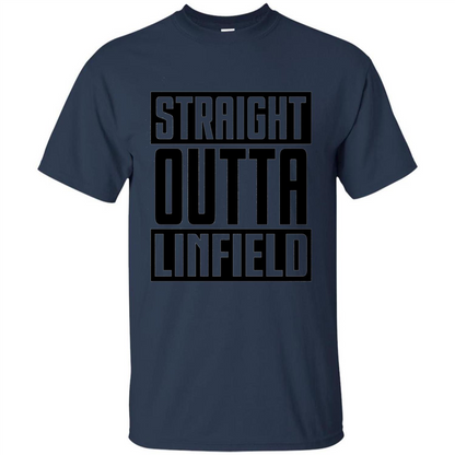 Straight Outta Linfield T-shirt Navy