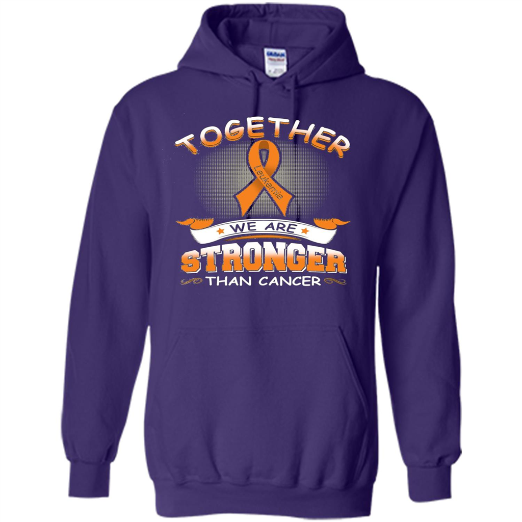 Leukemia Tshirt Together We Are Stronger Than Cancer Purple