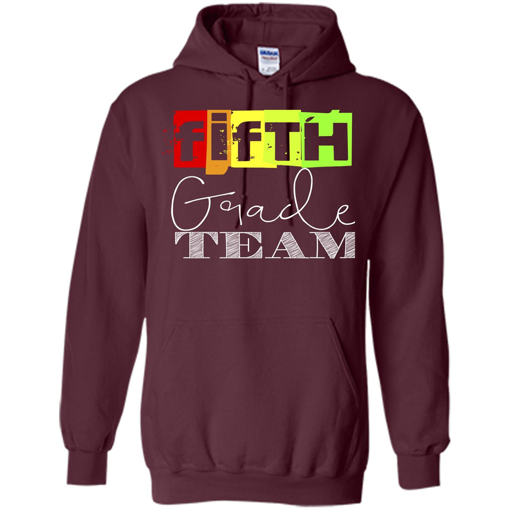 Fifth Grade Team T-shirt School Day T-shirt Maroon