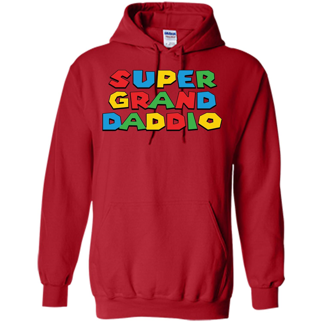 Fathers Day T-shirt Super Grand Daddio Red