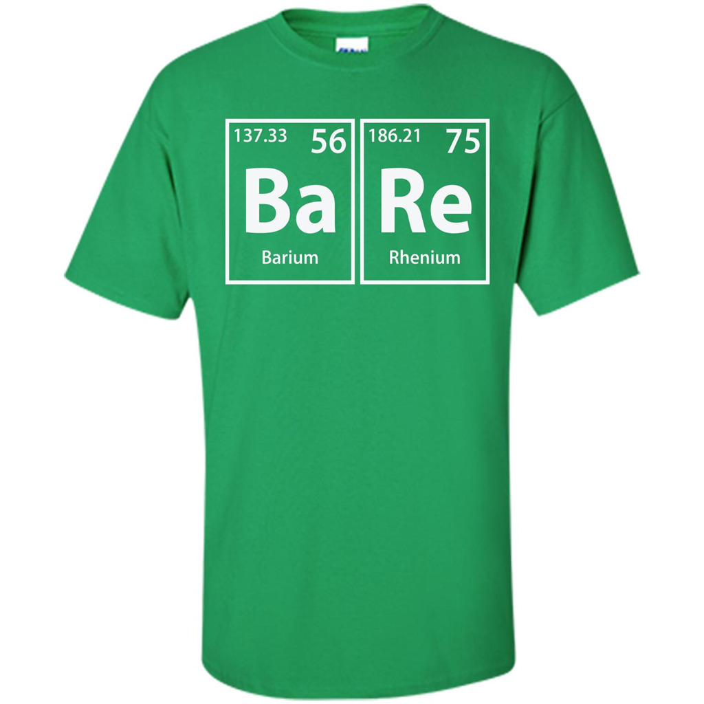 Bare (Ba-Re) Funny Elements Spelling T-shirt Irish Green