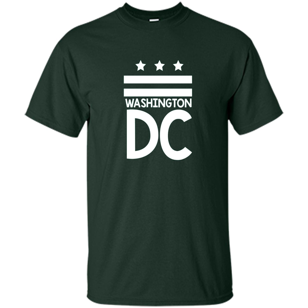 DC Flag T-shirt - Washington DC T-Shirt Forest Green
