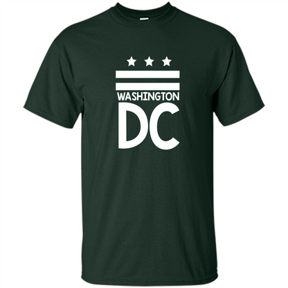 DC Flag T-shirt - Washington DC T-Shirt Forest Green