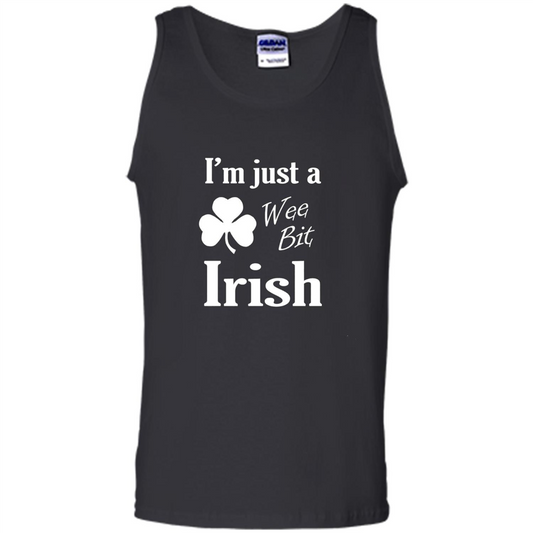 I'm Just A Wee Bit Irish T-shirt Black