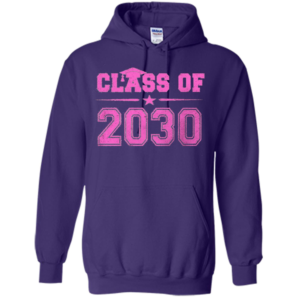 Class of 2030 Pink Girls T-shirt Purple