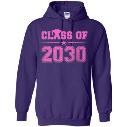 Class of 2030 Pink Girls T-shirt Purple