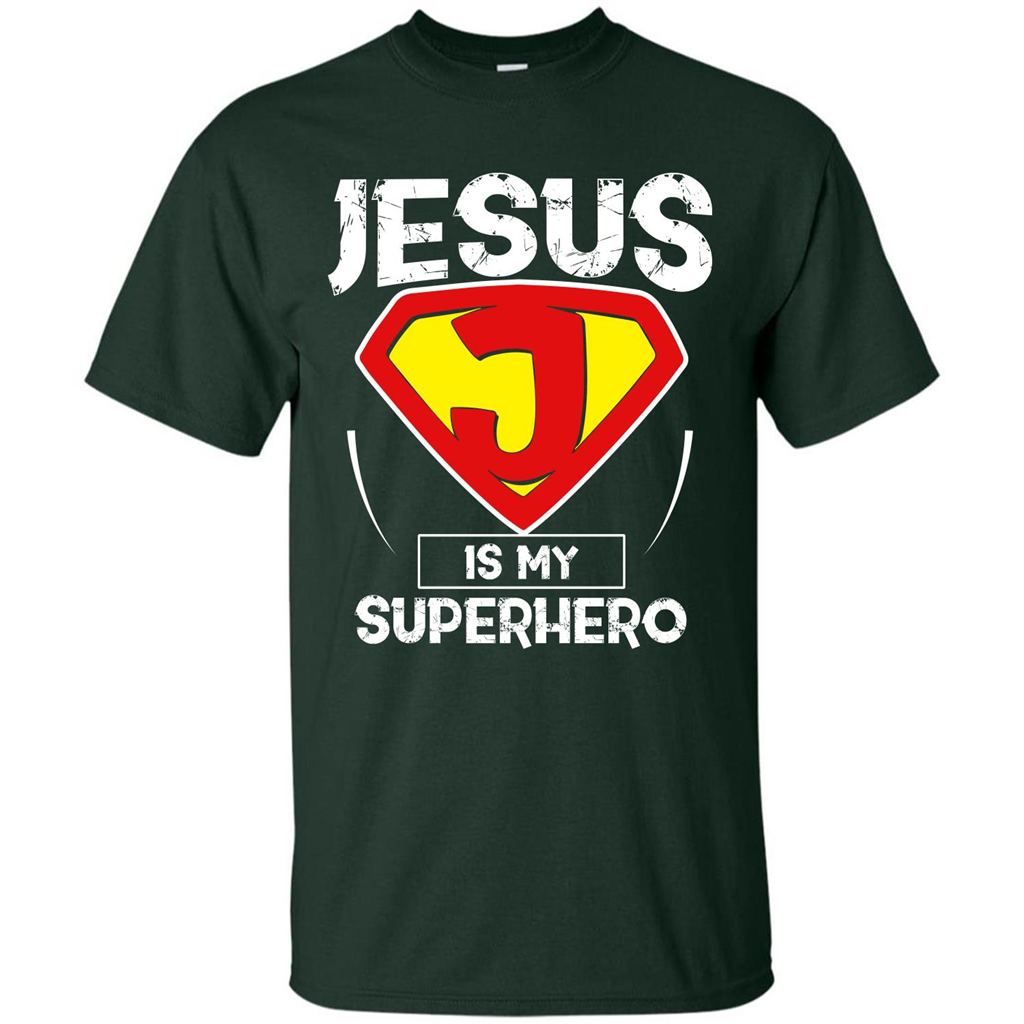 Christian T-shirt Jesus Is My Superhero T-shirt