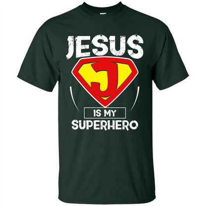 Christian T-shirt Jesus Is My Superhero T-shirt