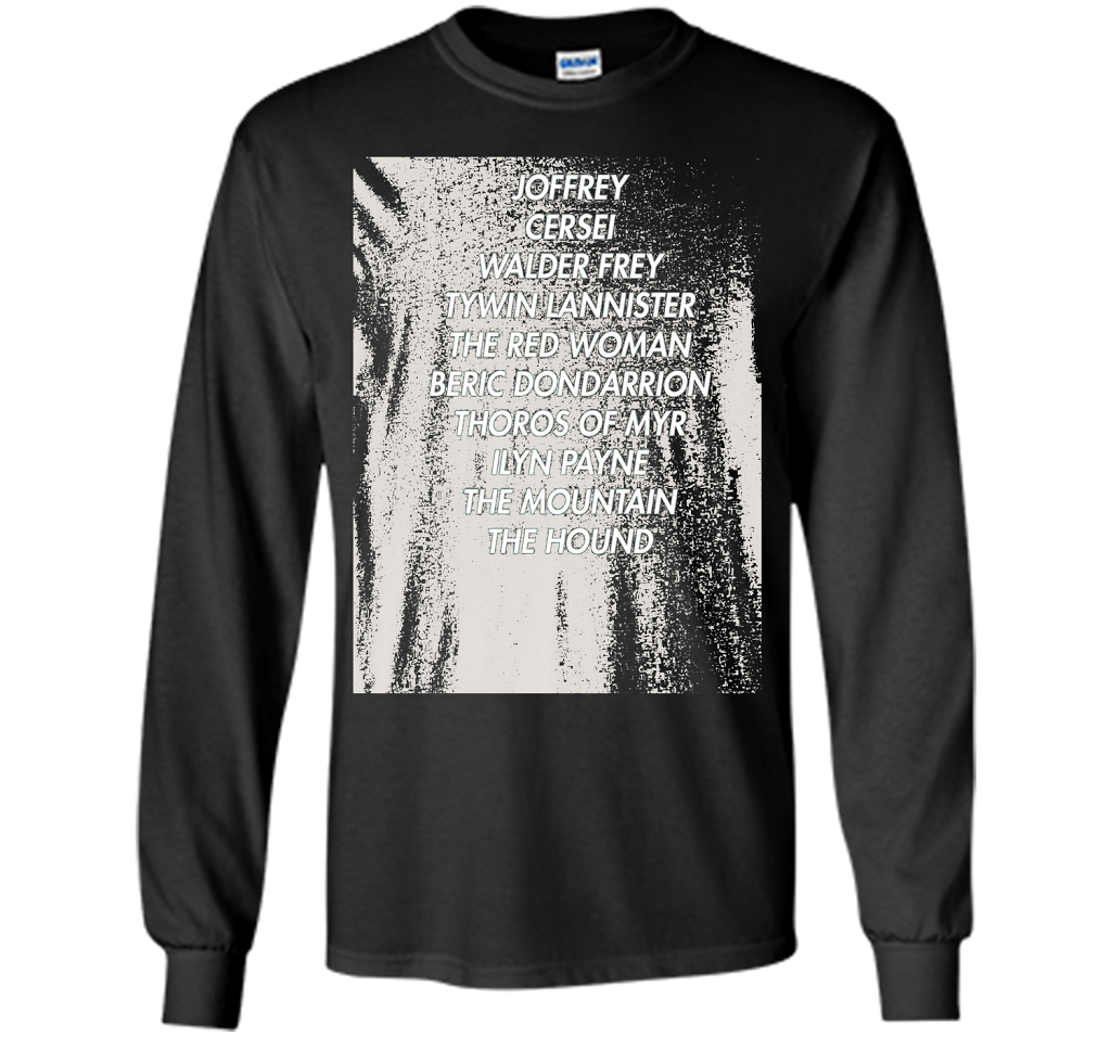Arya Kill List T-Shirt cool shirt Black