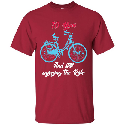 Anniversary T-shirt 10 Years And Still Enjoying The Ride Cardinal