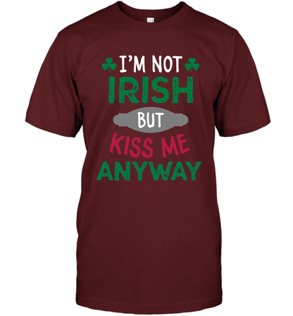 Im Not Irish But Kiss Me Anyway Saint Patricks Day Shirt T-Shirt Cardinal