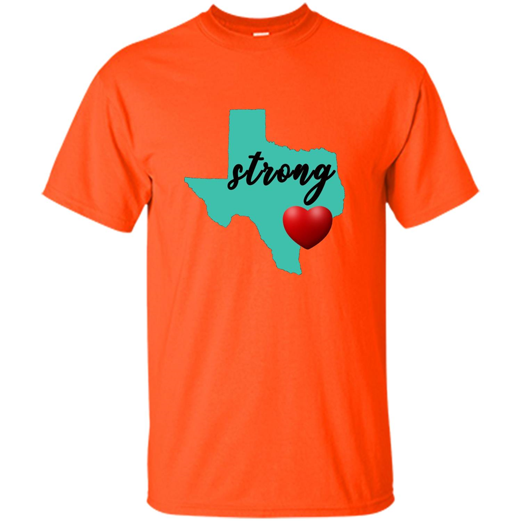 Texas Strong Support Texans T-shirt Orange