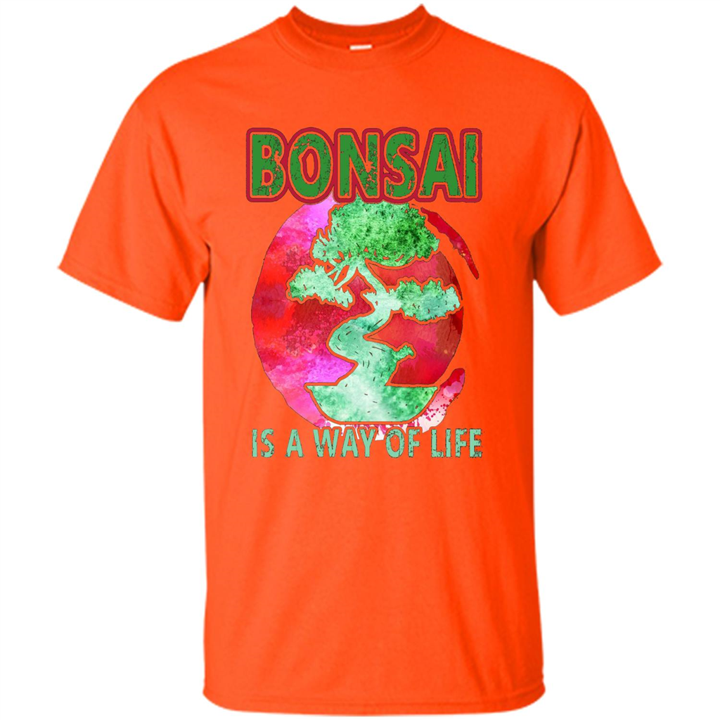 Bonsai T-shirts - Love Bonsai Of Life T-shirt Orange