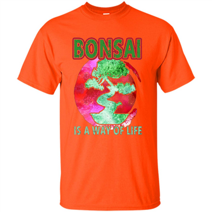Bonsai T-shirts - Love Bonsai Of Life T-shirt Orange