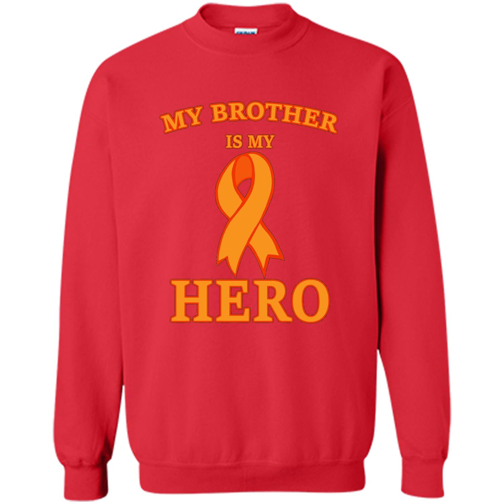Cancer Awareness T-shirt My Brother Is My Hero Red