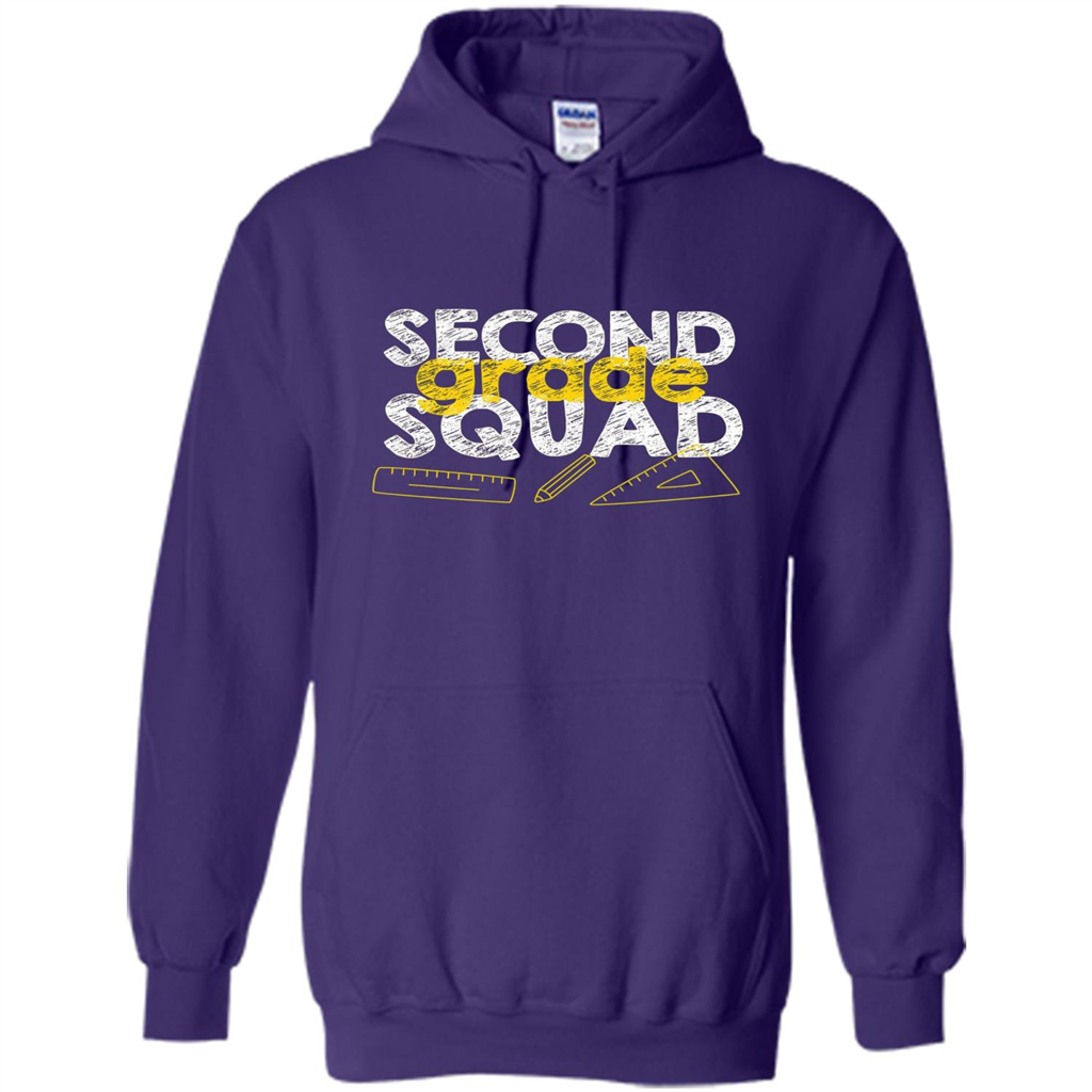Second Grade Squad T-shirt Students Back To School T-shirt Purple