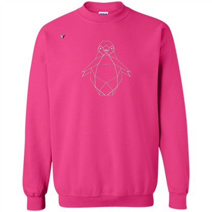 Cute Polygon Penguin T-Shirt Heliconia