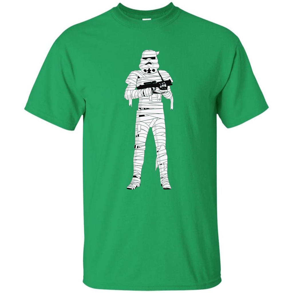 Stormtrooper Mummy Wraps Halloween T-Shirt Irish Green
