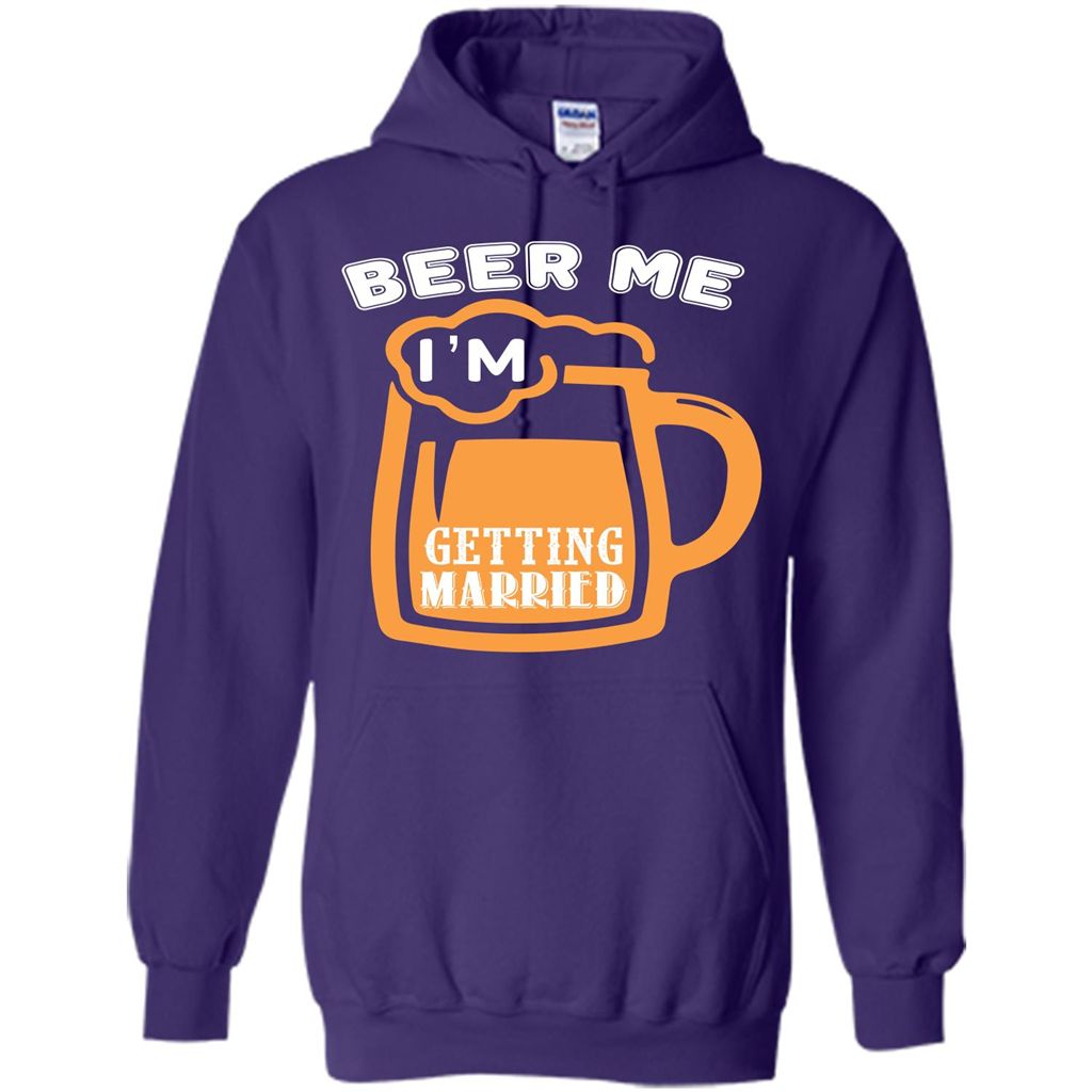 Beer T-shirt Beer Me Iäó»m Getting Married Purple