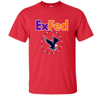 Funny Retired Federal Government Worker EX FED T-shirt t-shirt Red