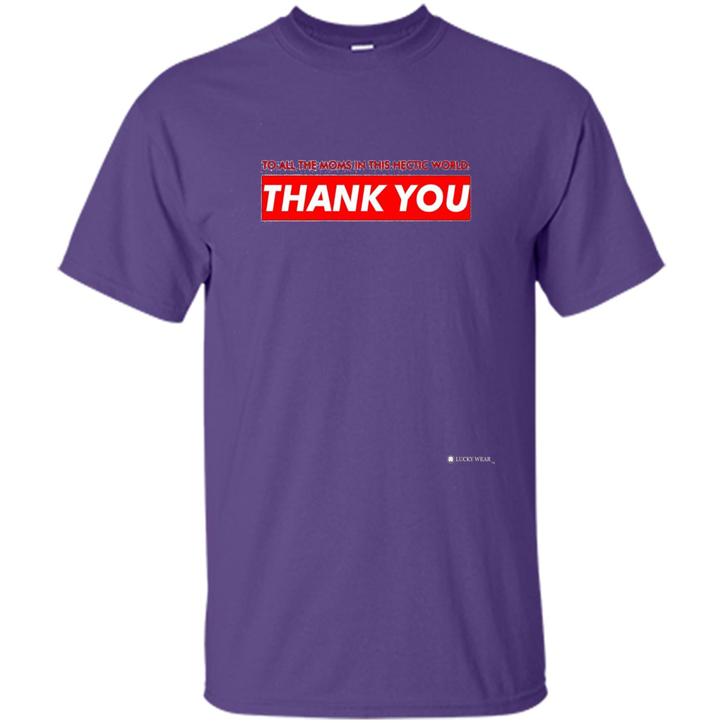 Mothers Day T-shirt Thank You Mom Purple