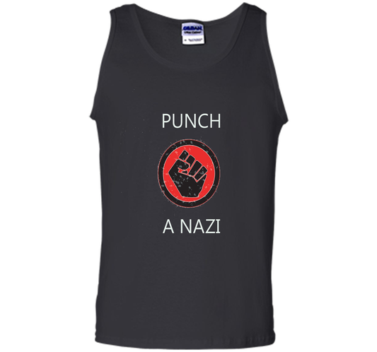 Punch A Nazi - Statement T-shirt shirt Black