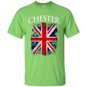 Chester England British Flag T-shirt