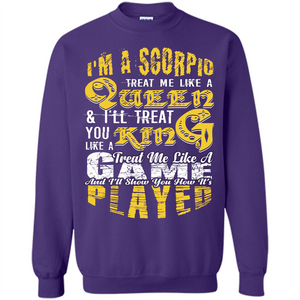 Scorpio T-shirt Im A Scorpio Treat Me Like A Queen