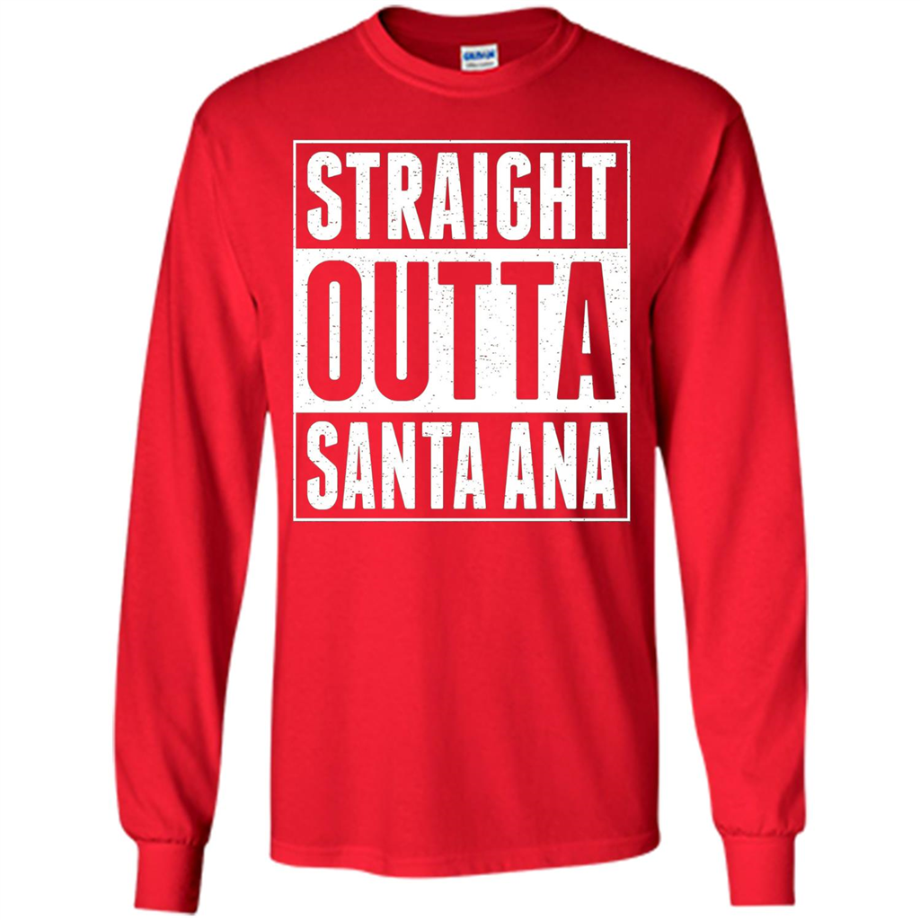Straight Outta Santa Ana T-shirt Red
