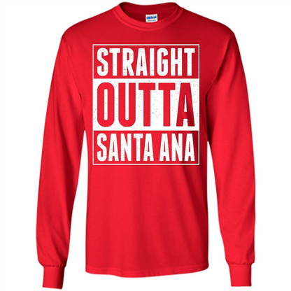 Straight Outta Santa Ana T-shirt Red