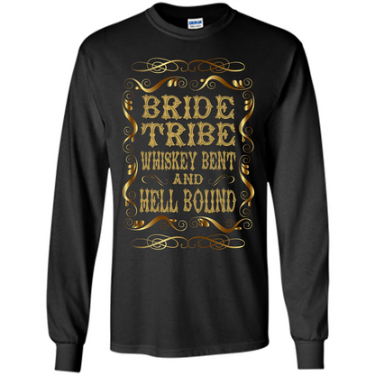 Bride Tribe Whiskey Bent and Hell Bound T-shirt Black