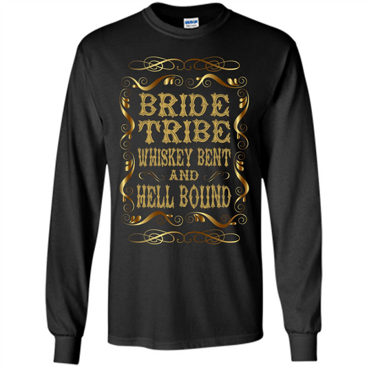 Bride Tribe Whiskey Bent and Hell Bound T-shirt Black