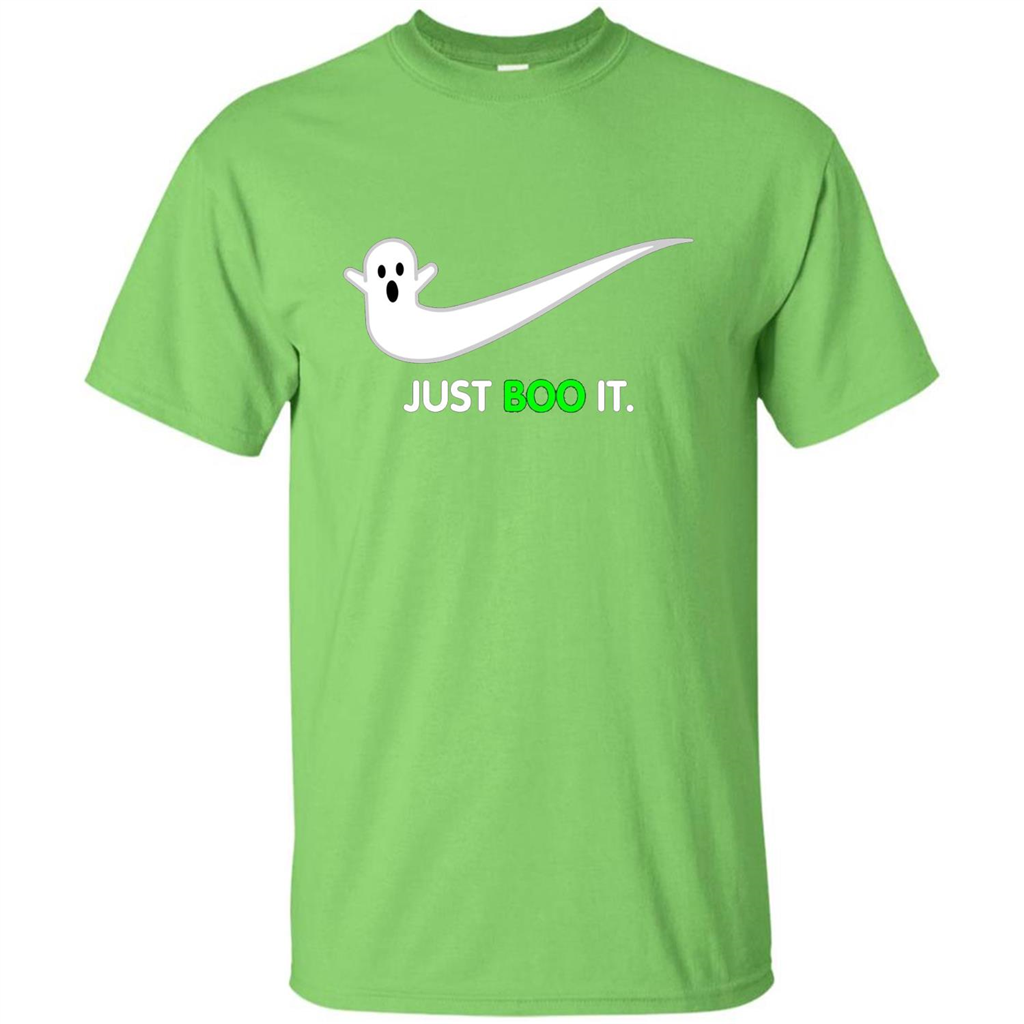 Just Boo It T-shirt Halloween Shirts Lime