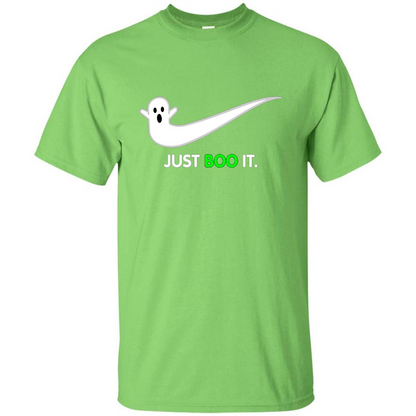 Just Boo It T-shirt Halloween Shirts Lime