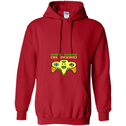 Pregnancy & Birth T-shirt Baby Gamer On Board Red