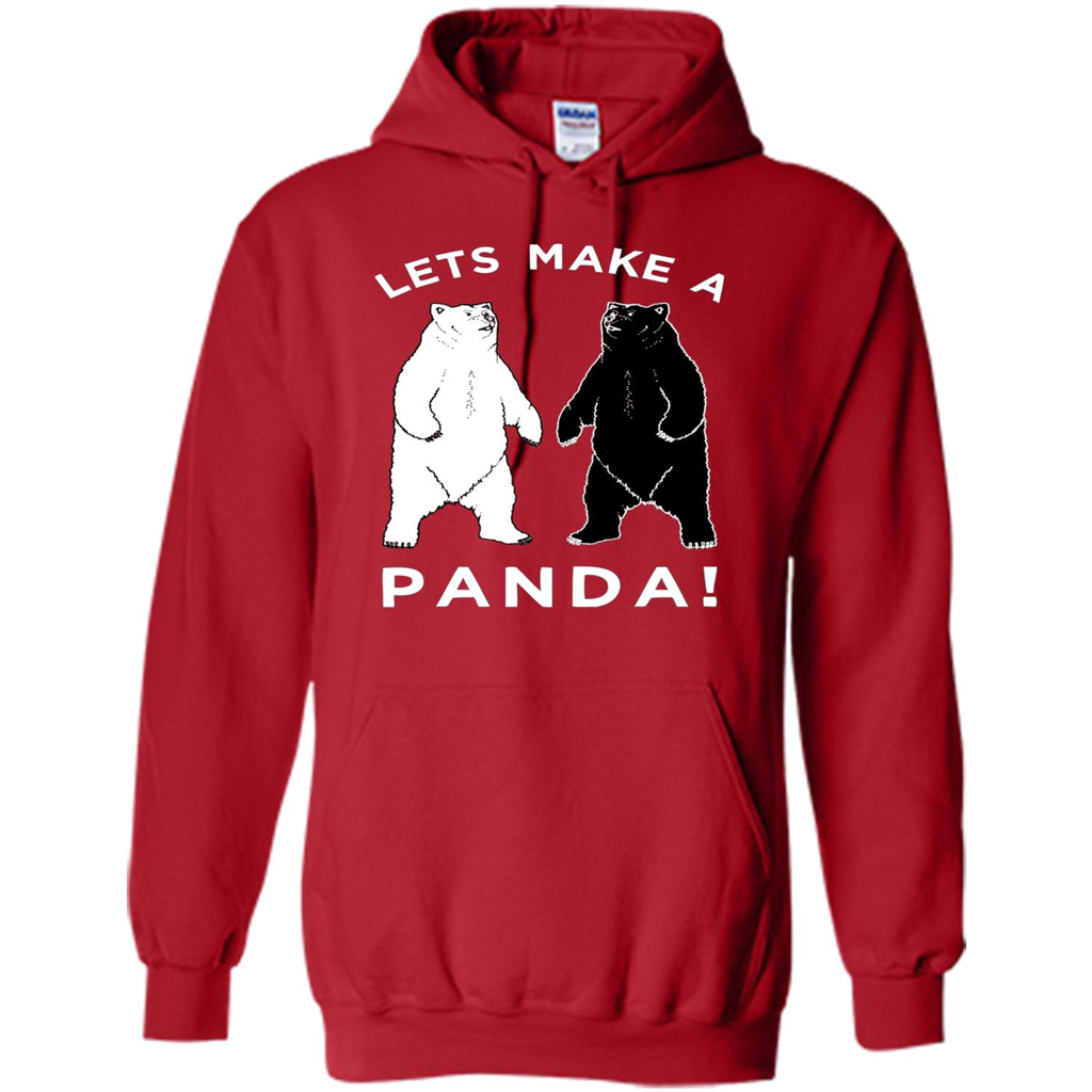 Funny Panda T-shirt Lets Make A Panda T-Shirt Red