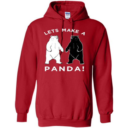 Funny Panda T-shirt Lets Make A Panda T-Shirt Red