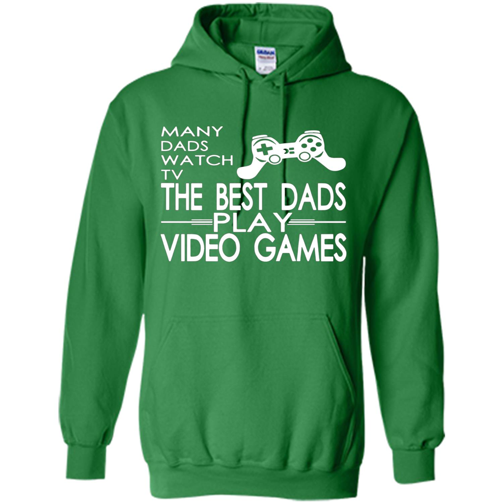 Gamer T-shirt The Best Dads Play Video Games Irish Green