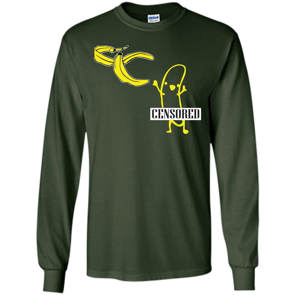 Banana T-shirt Censored T-shirt Forest Green
