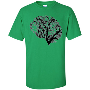 Science Nature T-Shirt Head Brain Tree