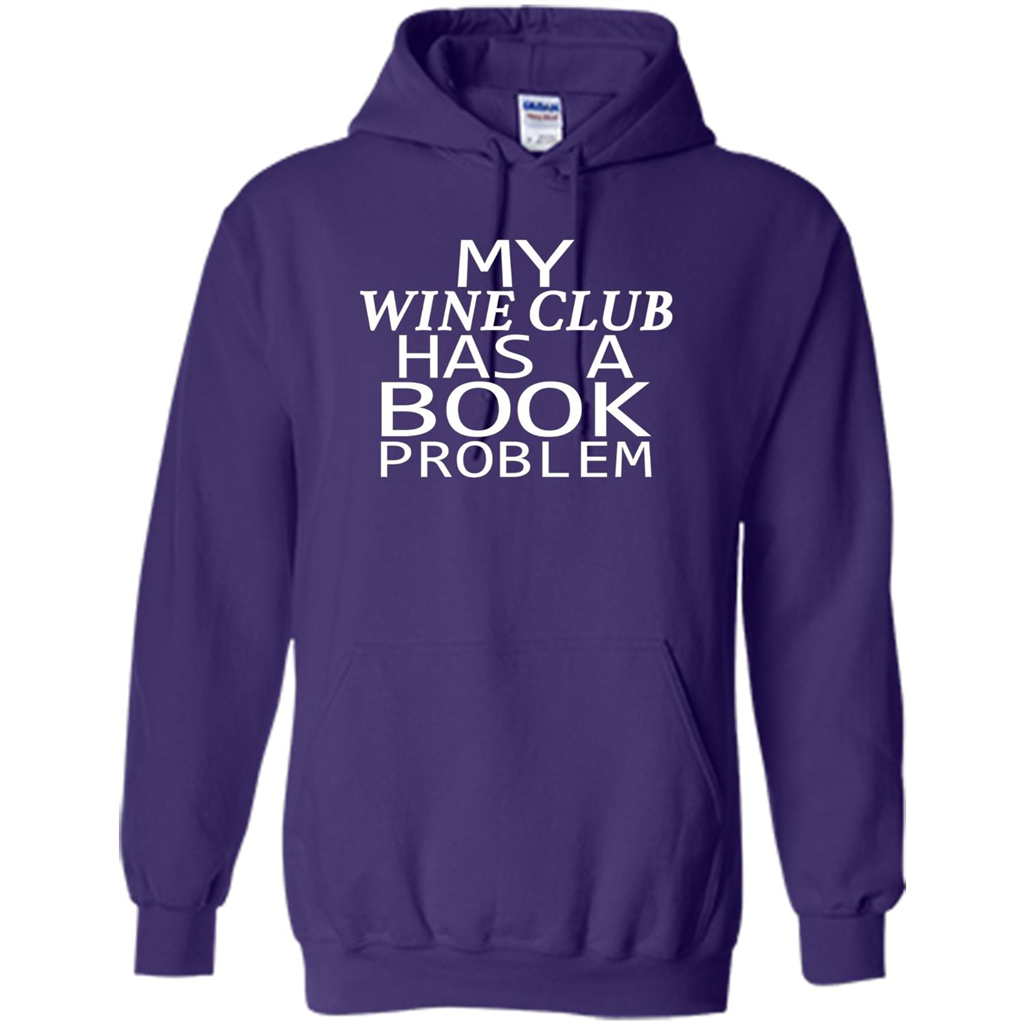 My Wine Club Has A Book Problem T-shirt Purple
