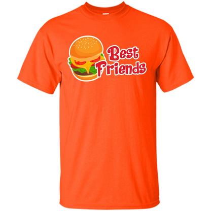 Hamburger T-shirt Best Friends T-shirt Orange