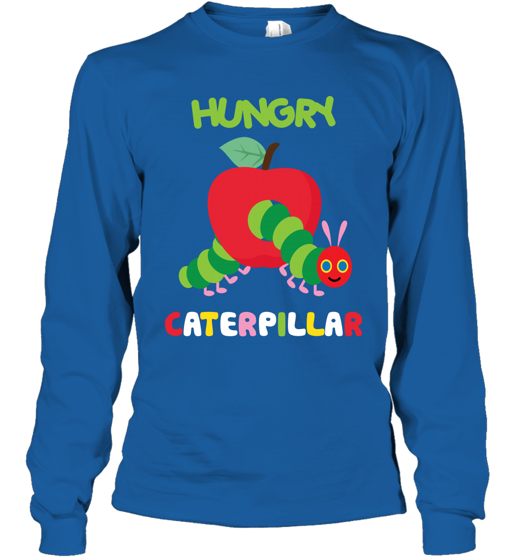 Hungry Caterpillar Funny Shirt Long Sleeve T-Shirt Long Sleeve T-Shirt Royal